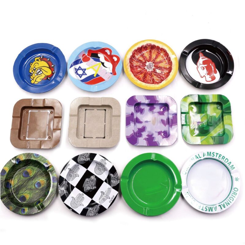 ASHTRAY:Customizable Colorful Printed Smoking Ashtray - Image 5