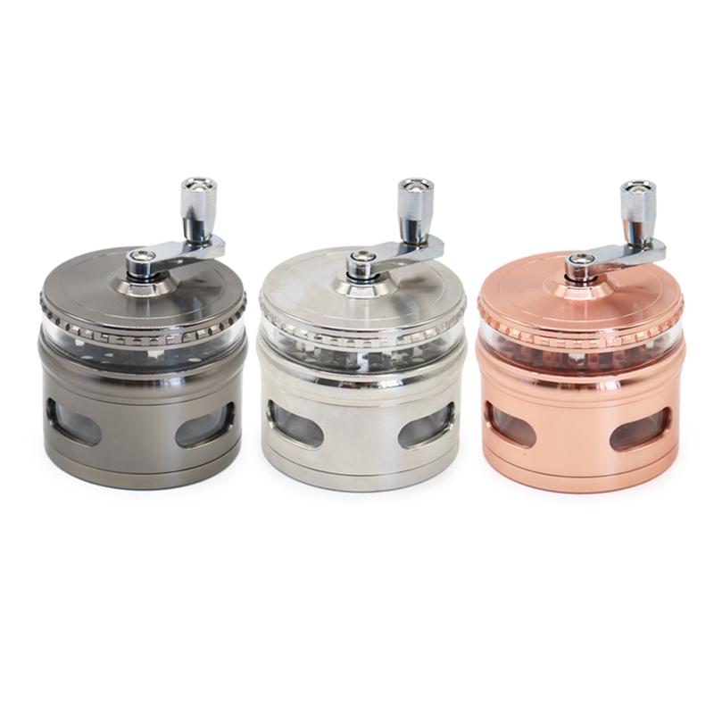 custom hand-cranked tobacco grinder