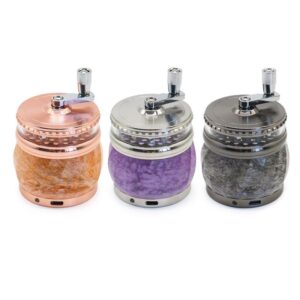 custom hand-cranked tobacco grinder