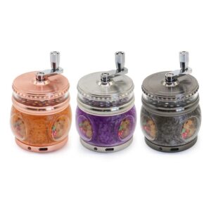 custom hand-cranked tobacco grinder