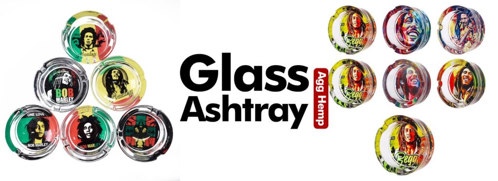 custom glass ashtray