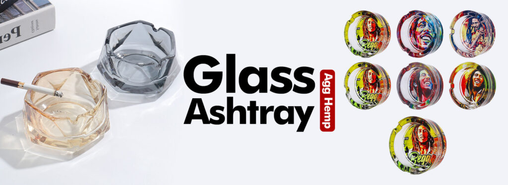 customized glass ashtray