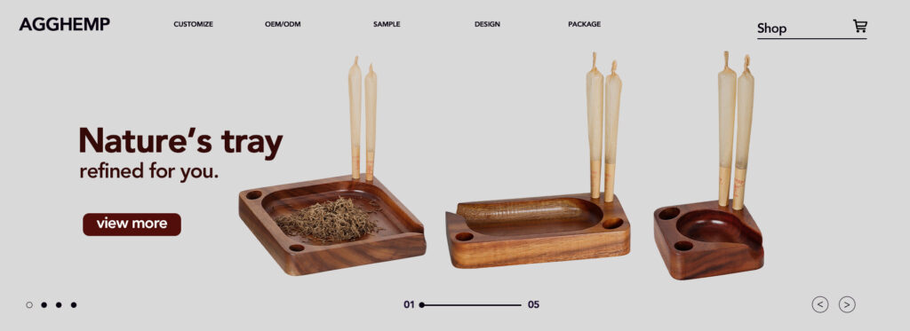 custom wooden rolling tray