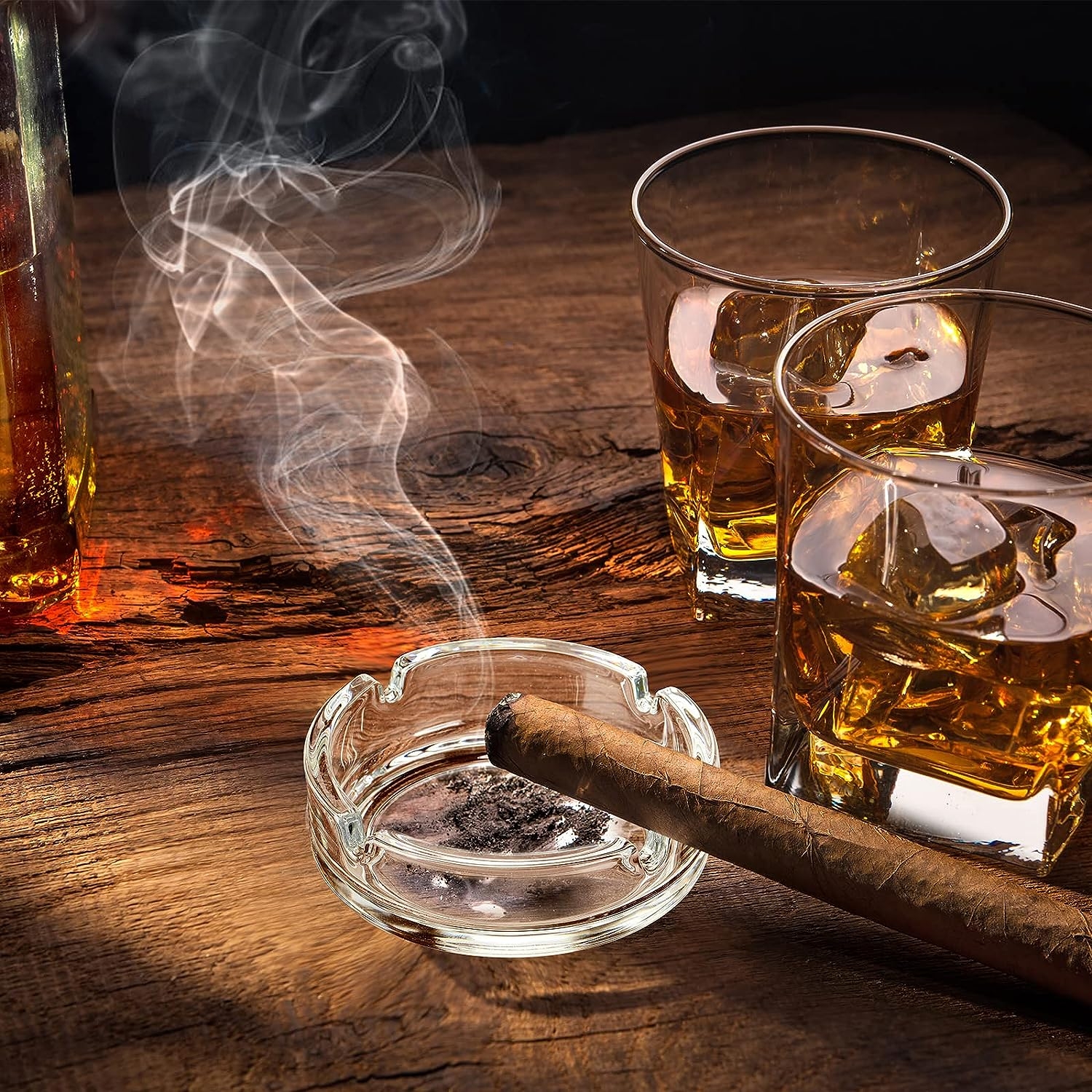 customized glass ashtray