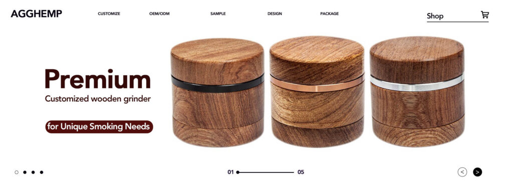 customized wooden grinder