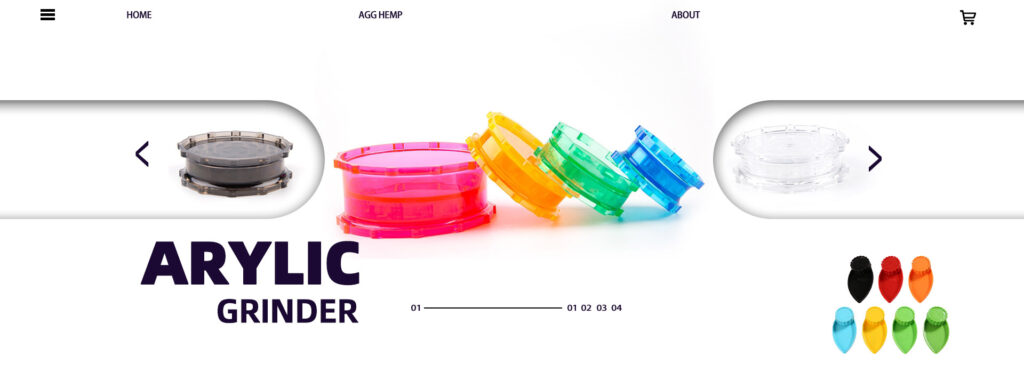 custom arylic grinder