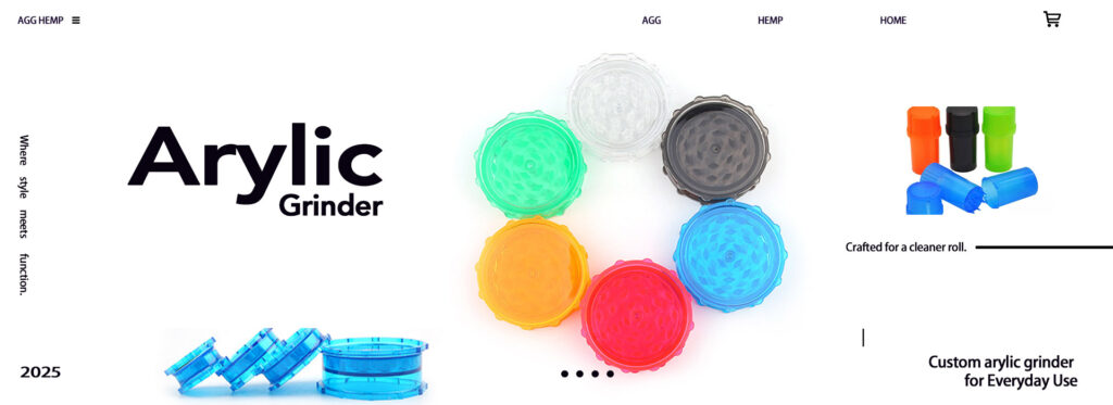 custom arylic grinder