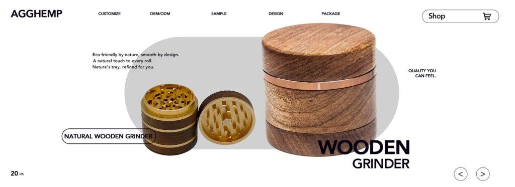 customized wooden grinder