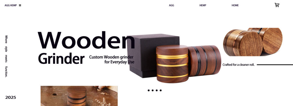 customized wooden grinder