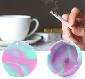 Silicone Ashtray with Lid