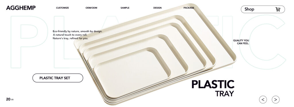 plastic tray