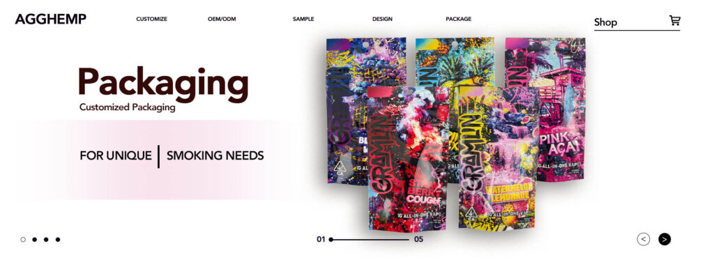 Custom cannabis packaging