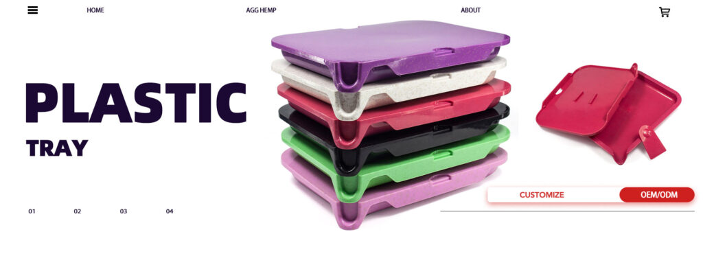 Plastic rolling tray