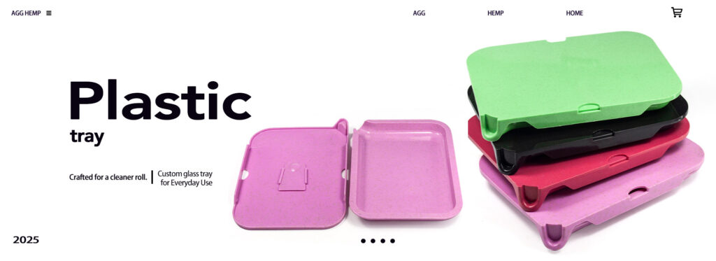 Plastic rolling tray