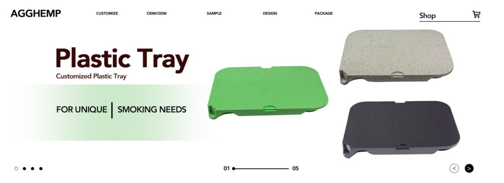 Plastic rolling tray