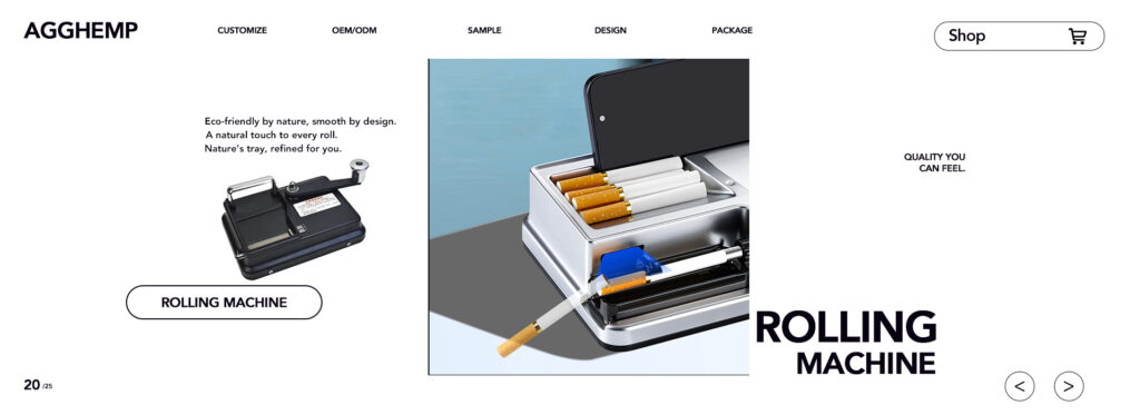 manual cigarette rolling machine