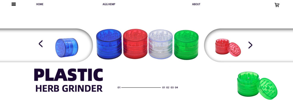 plastic herb grinder