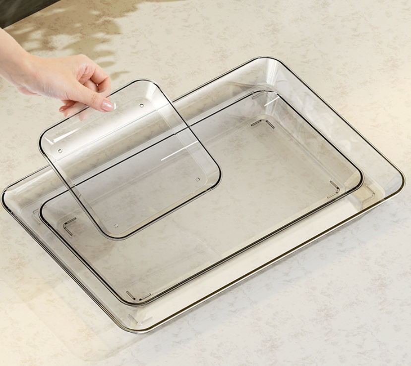 Large glass rolling tray