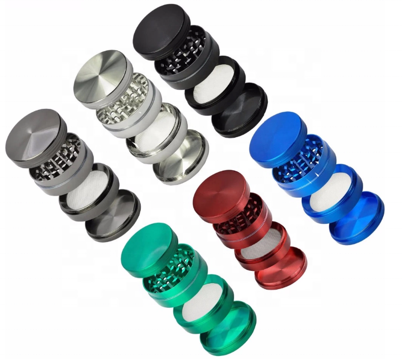 4 piece metal herb grinder